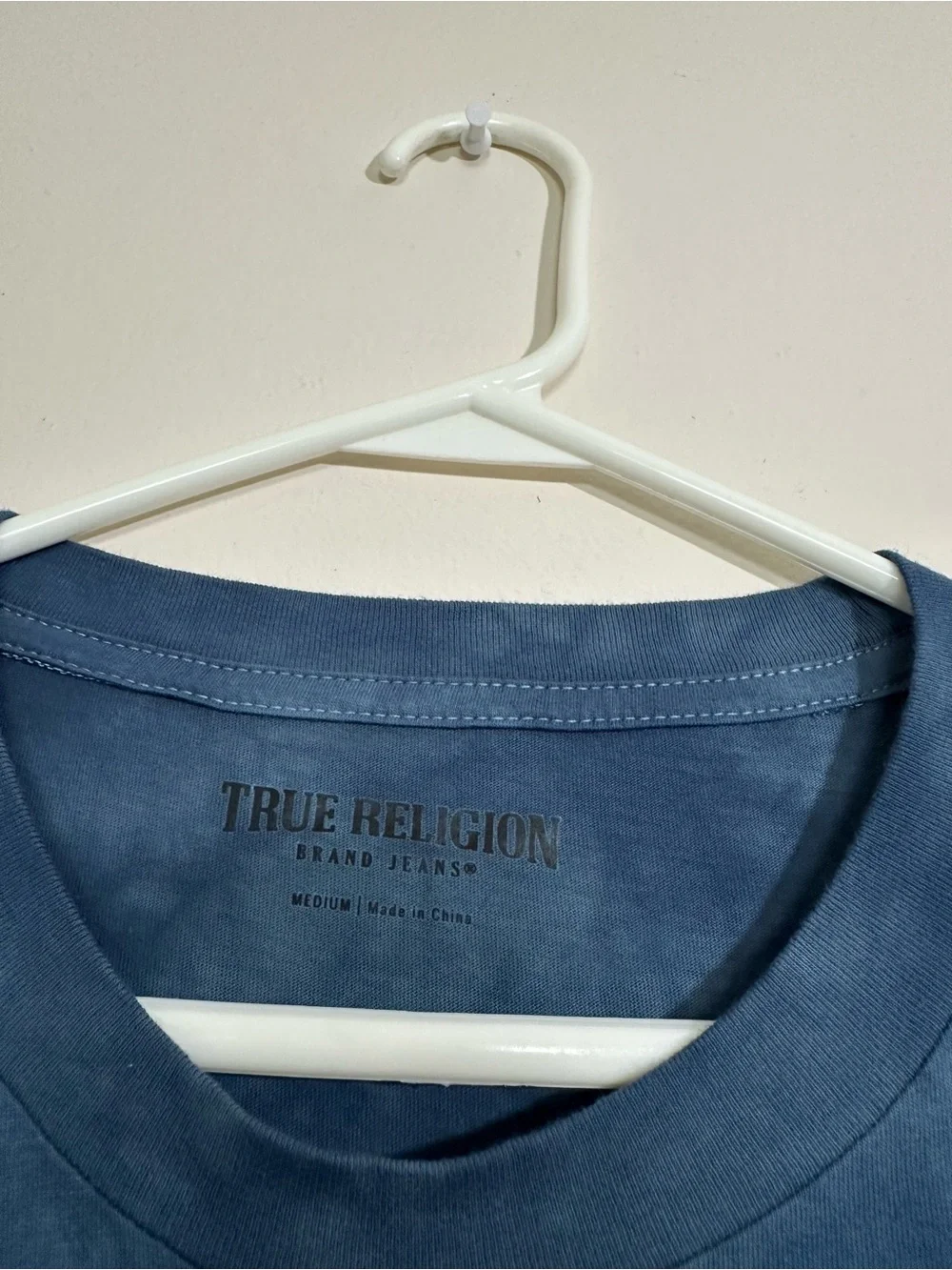 True Religion Navy Tie-Dye Graphic Crewneck Tee